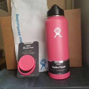 Watermelon Hydro Flask 40 oz straw lid Flex cap